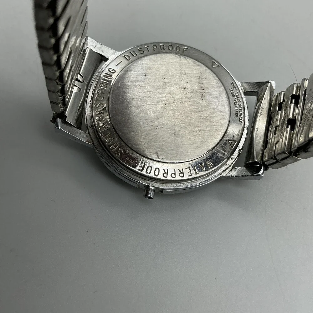 Vintage Sovereign Mens Watch 34mm Cream Dial Manual NON WORKING Wind For Parts